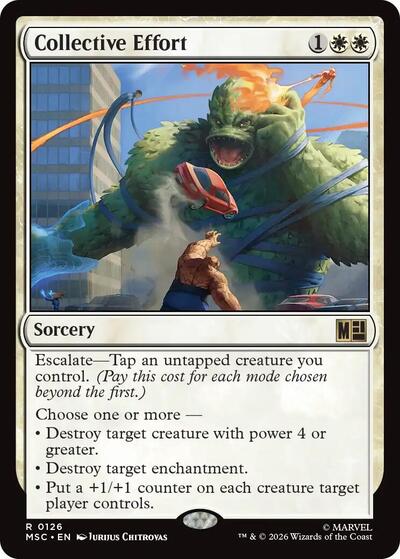 Collective Effort (Surge Foil) (Commander: Marvel Super Heroes) Near Mint Foil
