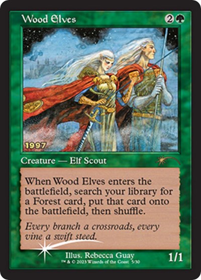 Wood Elves (Promos: 30th Anniversary Promos) Damaged / Poor Foil