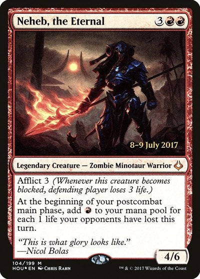 Neheb, the Eternal (Promos: Prerelease Cards) Light Play Foil