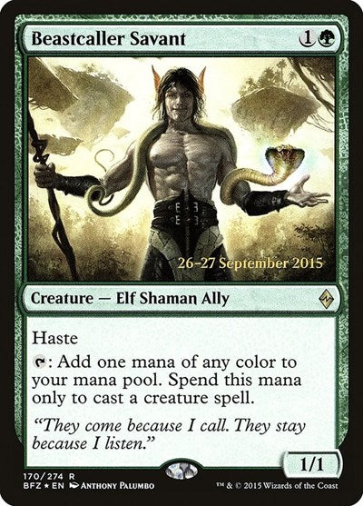 Beastcaller Savant (Promos: Prerelease Cards) Near Mint Foil