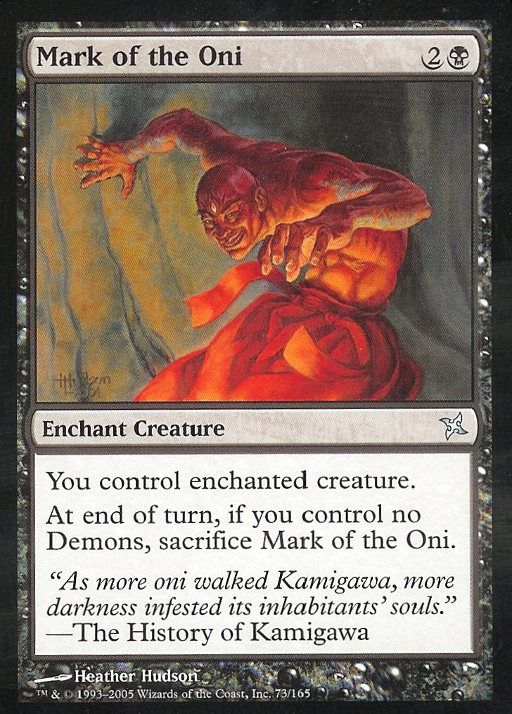 Mark of the Oni (Betrayers of Kamigawa) Medium Play