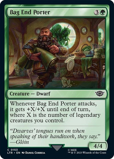 Bag End Porter (Universes Beyond: The Lord of the Rings: Tales of Middle-earth) Near Mint