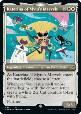 Katerina of Myra's Marvels (Showcase) (Unfinity) Near Mint Foil