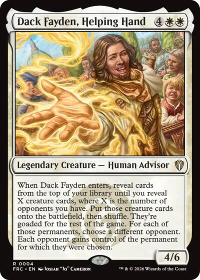 Dack Fayden  Helping Hand|27|0|0.00