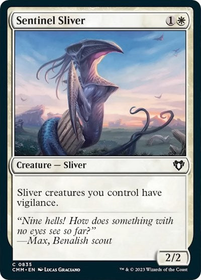 Sentinel Sliver (Commander Masters) Near Mint