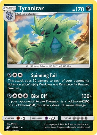 Tyranitar (SM - Team Up) Light Play Reverse Holofoil