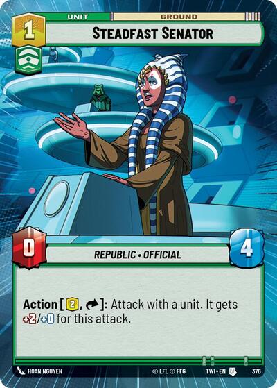 Steadfast Senator (Hyperspace) (Twilight of the Republic) Near Mint Foil