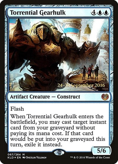Torrential Gearhulk (Promos: Prerelease Cards) Medium Play Foil