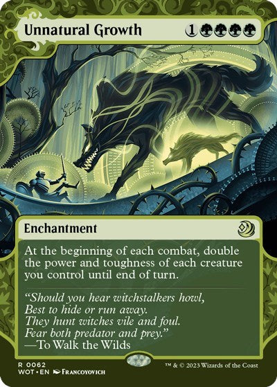 Unnatural Growth (Wilds of Eldraine: Enchanting Tales) Near Mint