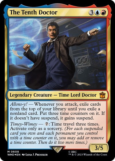 The Tenth Doctor (Surge Foil) (Universes Beyond: Doctor Who) Near Mint Foil
