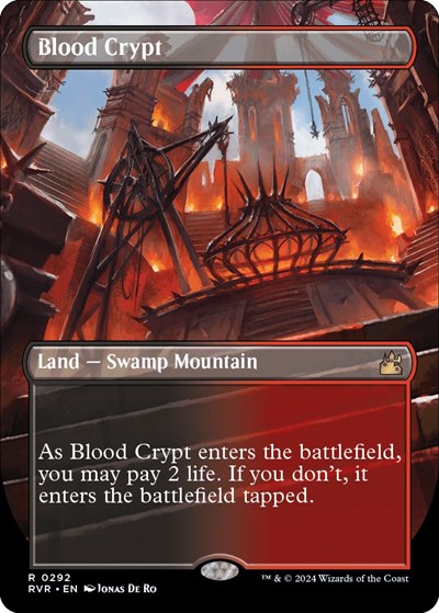 Blood Crypt (Borderless) (Ravnica Remastered) Near Mint