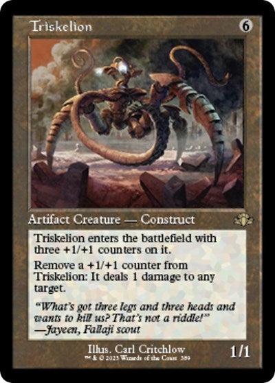 Triskelion (Retro Frame) (Dominaria Remastered) Light Play Foil