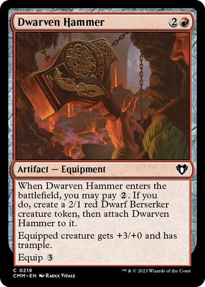 Dwarven Hammer (Commander Masters) Near Mint