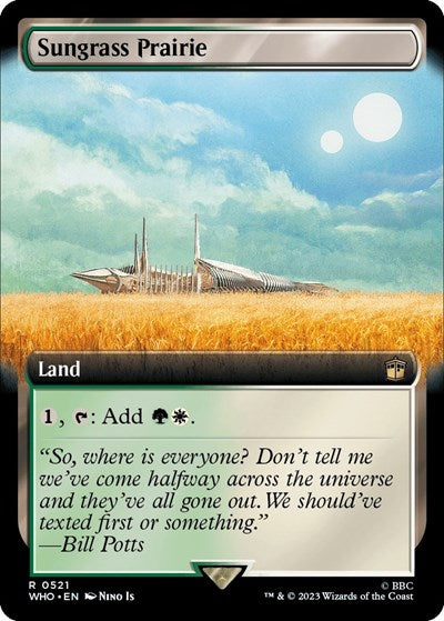 Sungrass Prairie (Extended Art) (Universes Beyond: Doctor Who) Light Play Foil