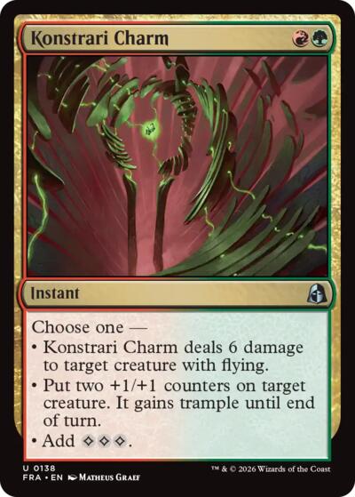 Konstrari Charm (Reality Fracture) Near Mint Foil