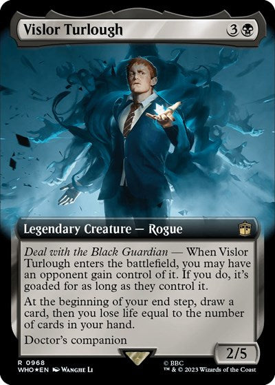 Vislor Turlough (Extended Art) (Surge Foil) (Universes Beyond: Doctor Who) Near Mint Foil