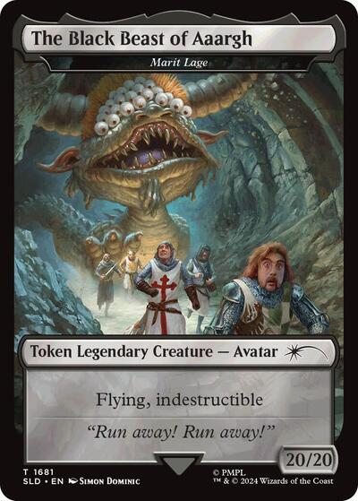 The Black Beast of Aaargh - Marit Lage Token (Secret Lair) Near Mint Foil