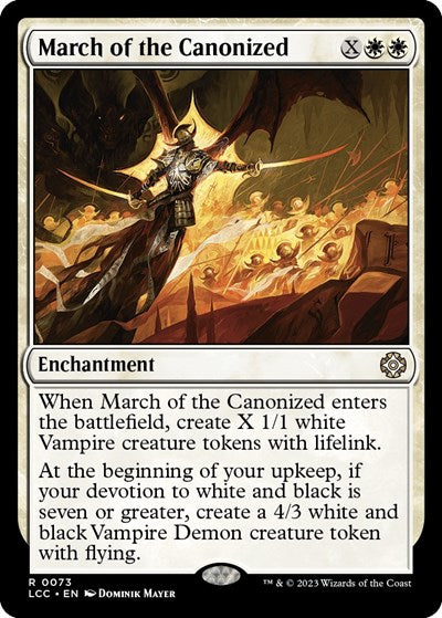 March of the Canonized (Commander: The Lost Caverns of Ixalan) Medium Play