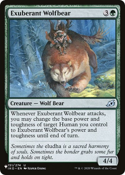 Exuberant Wolfbear|3|0|0.00