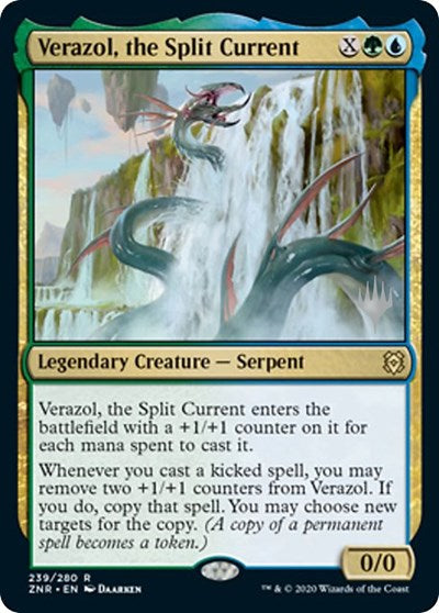 Verazol, the Split Current (Promo Pack: Zendikar Rising) Light Play Foil