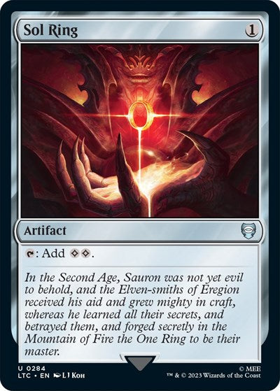 Sol Ring (Commander: The Lord of the Rings: Tales of Middle-earth) Light Play