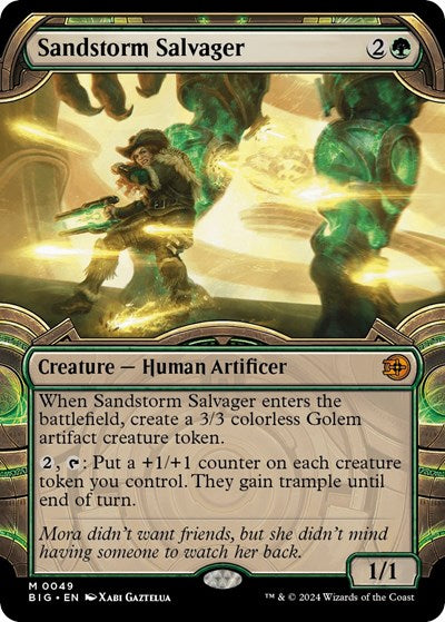 Sandstorm Salvager (Showcase) (Outlaws of Thunder Junction: The Big Score) Light Play Foil