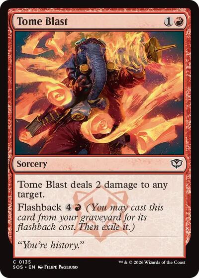 Tome Blast (Secrets of Strixhaven) Light Play Foil