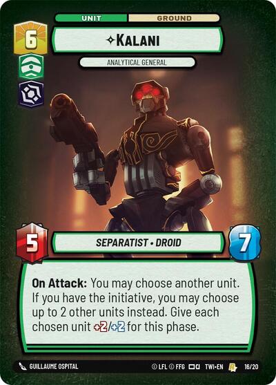 Kalani Analytical General (Twilight of the Republic: Weekly Play Promos) Near Mint