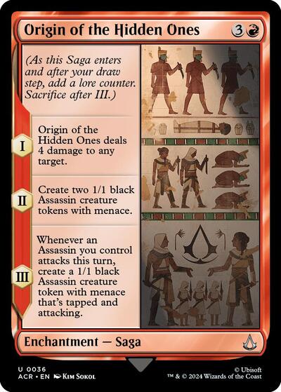 Origin of the Hidden Ones (Universes Beyond: Assassin's Creed) Light Play Foil