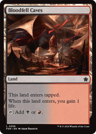 Bloodfell Caves (Foundations) Near Mint