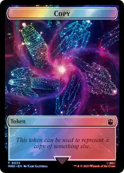 Copy / Clue (0055) Double-Sided Token (Surge Foil) (Universes Beyond: Doctor Who) Near Mint Foil