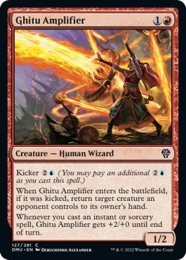 Ghitu Amplifier (Dominaria United) Light Play Foil