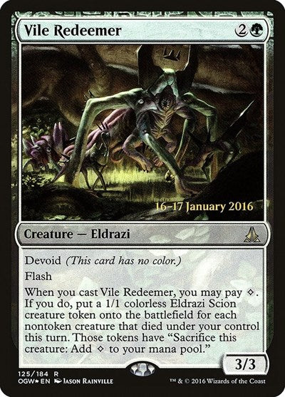 Vile Redeemer (Promos: Prerelease Cards) Medium Play Foil