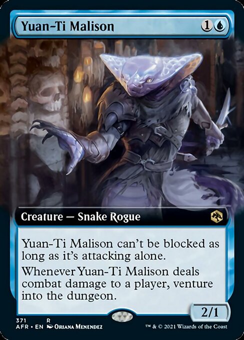 Yuan-Ti Malison (Extended Art) (Adventures in the Forgotten Realms) Light Play Foil