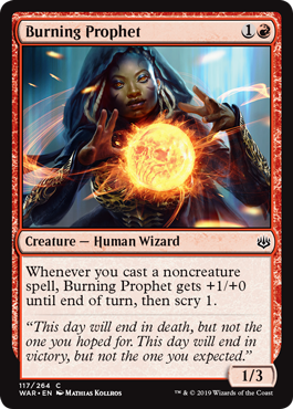 Burning Prophet (War of the Spark) Light Play Foil