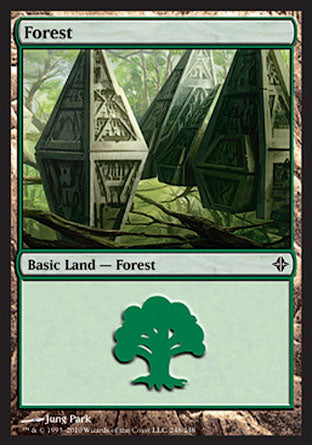 Forest (248) (Rise of the Eldrazi) Near Mint Foil