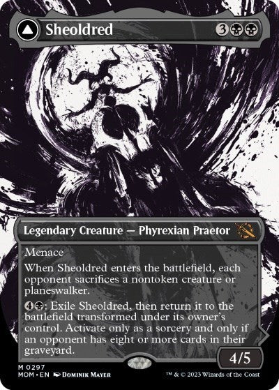 Sheoldred (Showcase) (March of the Machine) Damaged / Poor