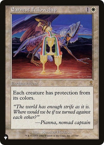 Earnest Fellowship (The List) Near Mint
