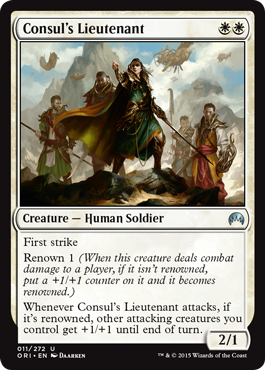 Consul's Lieutenant (Magic Origins) Light Play Foil