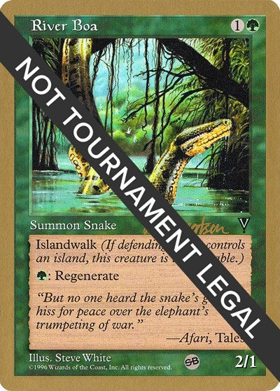 River Boa - 1997 Svend Geertsen (VIS) (SB) (World Championship Decks) Light Play