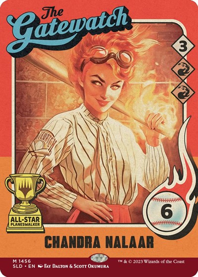 Chandra Nalaar (1456) (Secret Lair) Light Play Foil