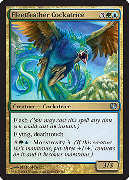 Fleetfeather Cockatrice (Journey into Nyx) Light Play Foil