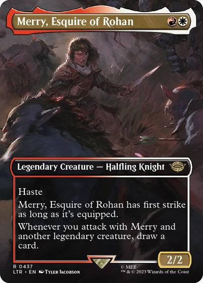 Merry, Esquire of Rohan (Borderless) (Universes Beyond: The Lord of the Rings: Tales of Middle-earth) Light Play