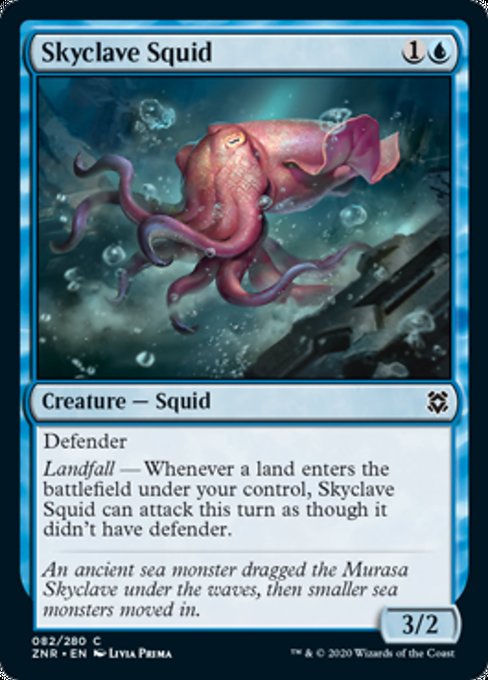 Skyclave Squid (Zendikar Rising) Heavy Play Foil
