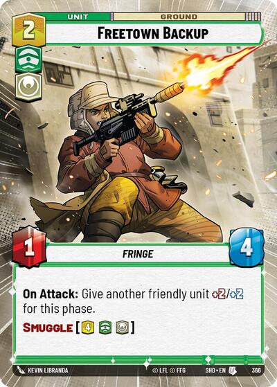 Freetown Backup (Hyperspace) (Shadows of the Galaxy) Near Mint Foil