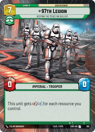 97th Legion Keeping the Peace on Sullust (Hyperspace) (Spark of Rebellion) Near Mint