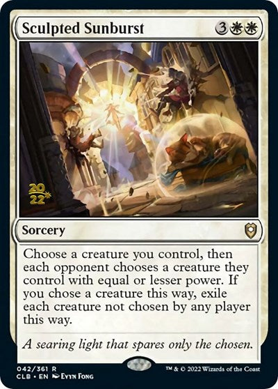 Sculpted Sunburst (Promos: Prerelease Cards) Light Play Foil
