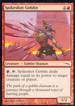Spikeshot Goblin (Mirrodin) Light Play Foil