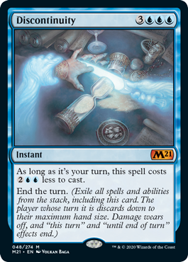 Discontinuity (Magic 2021 Core Set) Light Play Foil