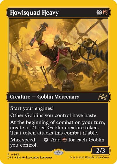 Howlsquad Heavy (First-Place Foil) (Aetherdrift) Light Play Foil